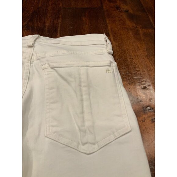 rag & bone White High Rise Skinny Ankle Denim Jeans, Size 28 - Picture 8 of 10
